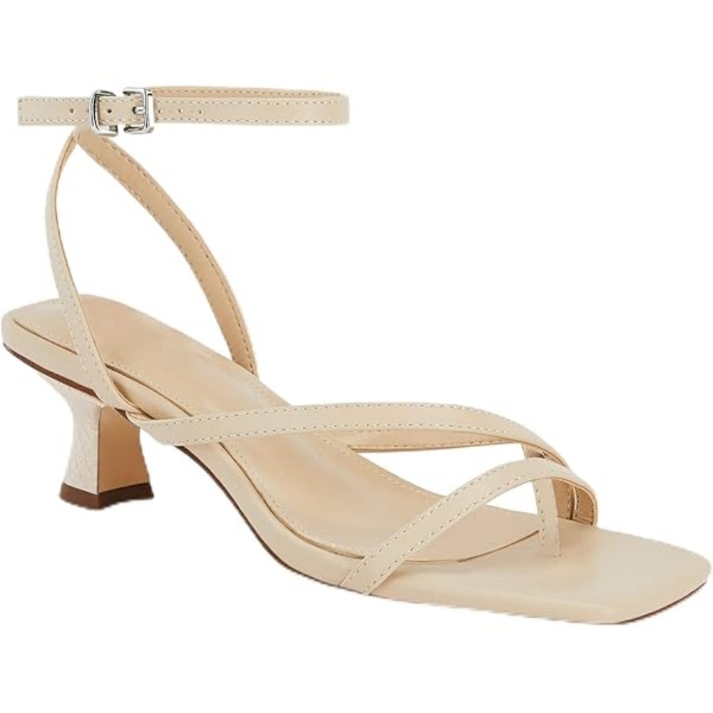 a new day Cream Strappy Heels Size 10